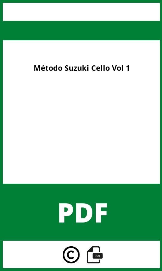 Método Suzuki Cello Vol 1 Pdf Gratis