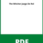 The Witcher Juego De Rol Pdf Descargar Gratis